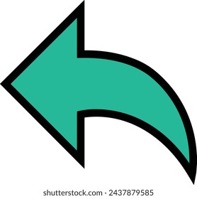 Arrow icon symbol vector image with color for element design
