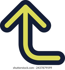Arrow icon symbol vector image with color for element design