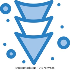 Icono de flecha símbolo de imagen vectorial con color para el diseño de elementos