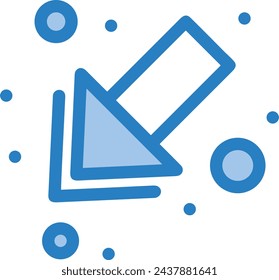 Icono de flecha símbolo de imagen vectorial con color para el diseño de elementos