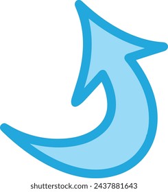 Arrow icon symbol vector image with color for element design