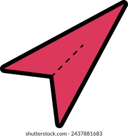 Icono de flecha símbolo de imagen vectorial con color para el diseño de elementos