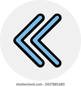 Arrow icon symbol vector image with color for element design