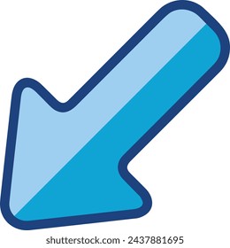 Arrow icon symbol vector image with color for element design
