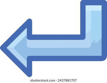 Arrow icon symbol vector image with color for element design