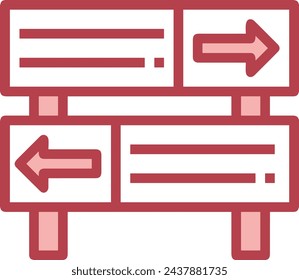 Arrow icon symbol vector image with color for element design