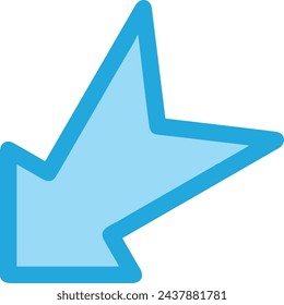 Arrow icon symbol vector image with color for element design
