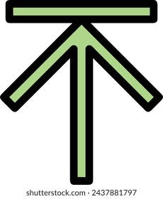 Arrow icon symbol vector image with color for element design