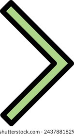 Arrow icon symbol vector image with color for element design