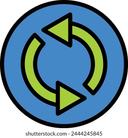 Símbolo de flecha Imagen de Vector con color para el diseño de elementos