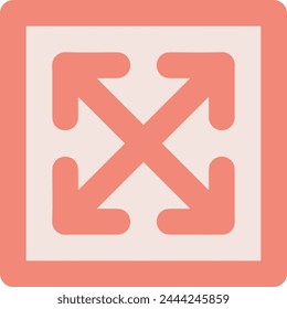 Arrow icon symbol vector image with color for element design