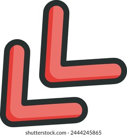Arrow icon symbol vector image with color for element design