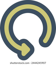 Arrow icon symbol vector image with color for element design