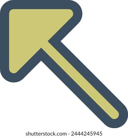 Arrow icon symbol vector image with color for element design