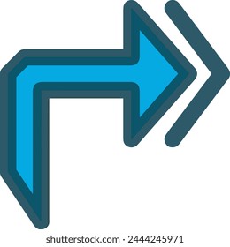 Arrow icon symbol vector image with color for element design