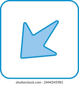 Arrow icon symbol vector image with color for element design