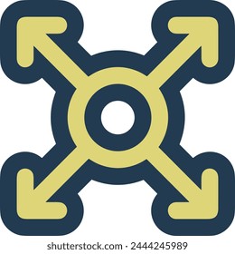 Símbolo de flecha Imagen de Vector con color para el diseño de elementos