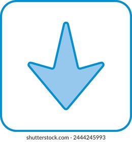Arrow icon symbol vector image with color for element design