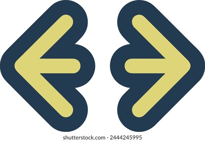 Pfeilsymbol Symbol Vektorgrafik Bild mit Farbe für Elementdesign