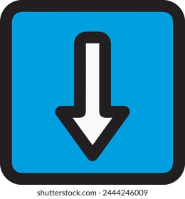 Arrow icon symbol vector image with color for element design