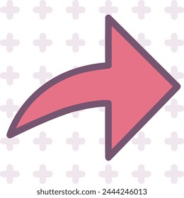 Símbolo de flecha Imagen de Vector con color para el diseño de elementos