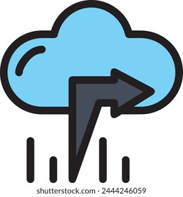 Arrow icon symbol vector image with color for element design