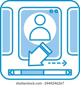 Pfeilsymbol Symbol Vektorgrafik Bild mit Farbe für Elementdesign