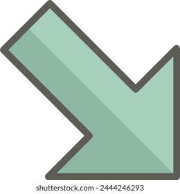 Arrow icon symbol vector image with color for element design