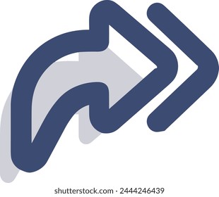 Arrow icon symbol vector image with color for element design