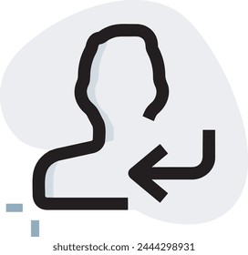 Arrow icon symbol vector image with color for element design