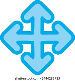 Arrow icon symbol vector image with color for element design
