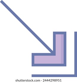 Símbolo de flecha Imagen de Vector con color para el diseño de elementos