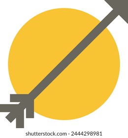 Arrow icon symbol vector image with color for element design