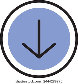 Símbolo de flecha Imagen de Vector con color para el diseño de elementos