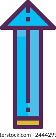 Arrow icon symbol vector image with color for element design