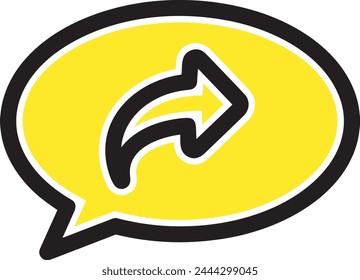 Arrow icon symbol vector image with color for element design