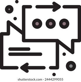 Arrow icon symbol vector image with color for element design