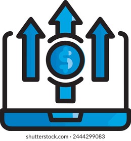 Símbolo de flecha Imagen de Vector con color para el diseño de elementos