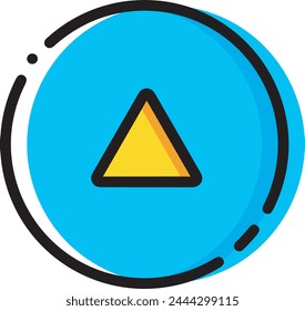 Arrow icon symbol vector image with color for element design