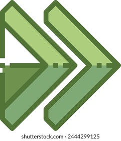 Símbolo de flecha Imagen de Vector con color para el diseño de elementos