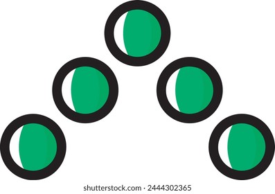 Arrow icon symbol vector image with color for element design