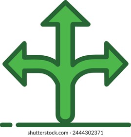 Arrow icon symbol vector image with color for element design