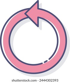 Símbolo de flecha Imagen de Vector con color para el diseño de elementos