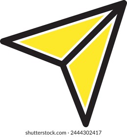 Arrow icon symbol vector image with color for element design