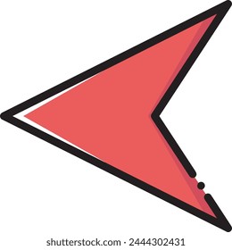 Arrow icon symbol vector image with color for element design