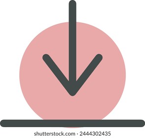 Arrow icon symbol vector image with color for element design
