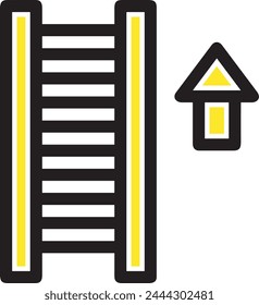 Arrow icon symbol vector image with color for element design
