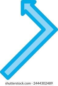 Arrow icon symbol vector image with color for element design