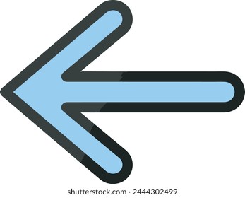 Arrow icon symbol vector image with color for element design
