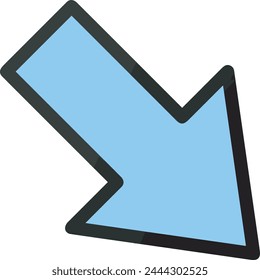 Arrow icon symbol vector image with color for element design